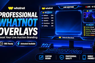 create whatnot overlays for sellers