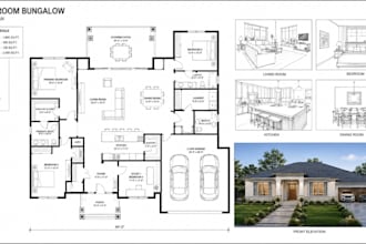 design custom house plans and residential blueprints