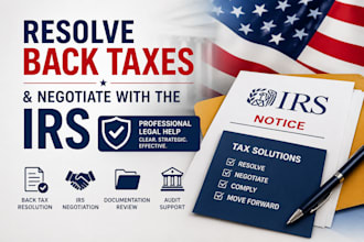 resolve back taxes and negotiate with the irs