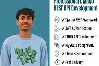 develop django rest API with jwt authentication and mysql