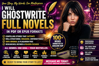 ghostwrite your gripping crime thriller or murder mystery novel