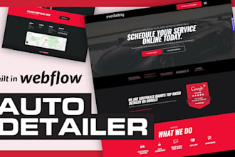 build car detailing website auto detailing car wash website auto repair website
