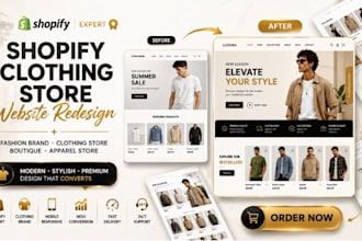 clothing brand store redesign shopify clothing store fashion brand website store
