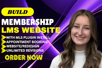 build membership lms website with learndash automation and requirement needed