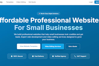 build a modern responsive website for your business