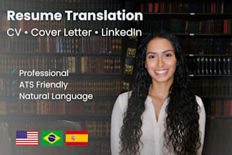 translate and optimize your resume, CV and cover letter