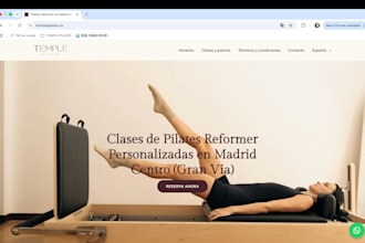 build your wordpress pilates yoga studio website class booking