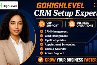 gohighlevel virtual assistant CRM  support  and business operations