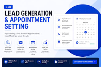 do b2b lead generation, appointment setting and cold outreach for sales