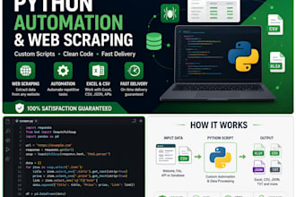 develop python automation scripts