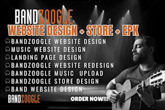build an attractive bandzoogle website and store