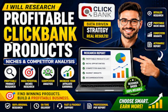 research profitable clickbank products niche and competitor analysis