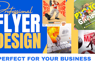 design professional flyer for business marketing and promotions
