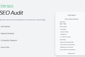 audit your etsy shop and provide SEO improvement suggestions