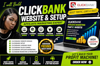 build clickbank website, clickbank sales funnel and   affiliate marketing