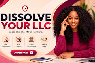 dissolve close or terminate US llc cancel corporation and close ein