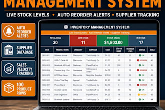 develop inventory management system stock management software in PHP laravel