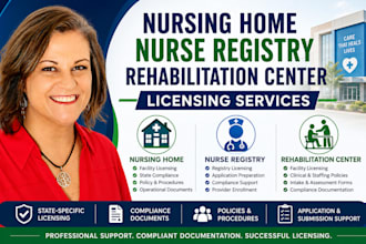 setup nursing home, nurse registry, rehabilitation center licensing