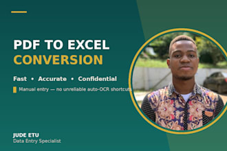 convert PDF, scanned documents, or images to excel accurately