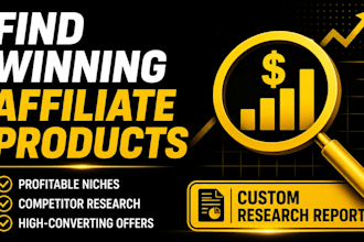 research profitable affiliate marketing niches offers and competitors