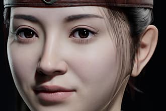 create stunning 3d realistic character for unreal engine and game assets