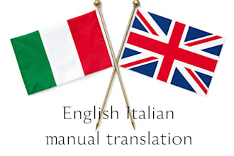translate italian to english and english to italian manually