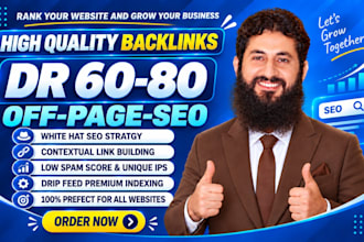 rank your website with high DR contextual dofollow link building SEO backlinks