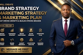 create a brand strategy marketing strategy, marketing plan for business