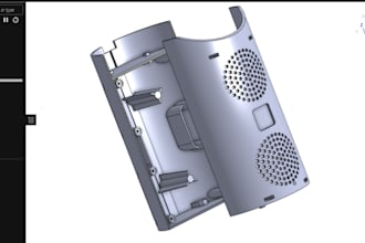 do enclosure design, 3d cad model with solidworks for injection mold
