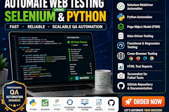 automate web testing using selenium with python