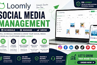 schedule manage and grow your social media using loomly