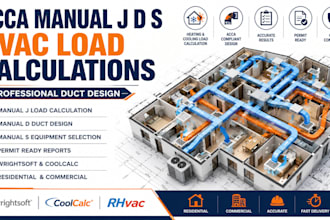 do acca manual j d s hvac load calculations and duct design