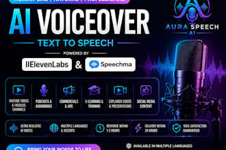 create realistic ai voice over for youtube videos