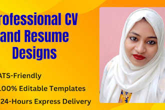 design professional resume and CV templates
