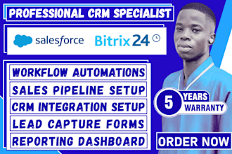 setup and optimize salesforce and bitrix24 CRM