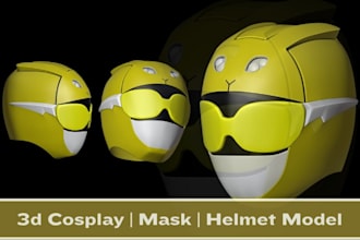 3d cosplay model cosplay armor creation 3d helmet model 3d shield