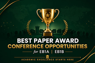 provide best paper award and conference opportunities for eb1a, eb1b, criteria