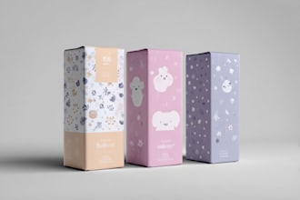 design a product package, label or box, logo
