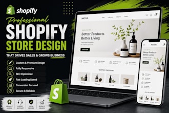 design shopify ecommerce website, build shopify online store