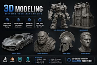 create high quality 3d printing ready models
