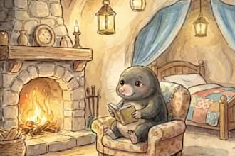 illustrate a childrens storybook with african american characters