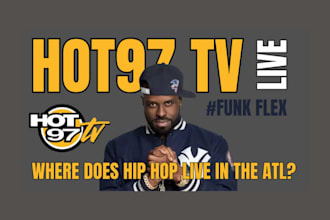 promote and broadcast your music video, ads or commercials on hot 97 tv channel