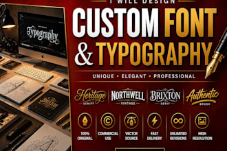 design font, business,text,letter logo and custom font