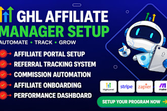 setup gohighlevel affiliate manager referral program ghl client portal ghl va