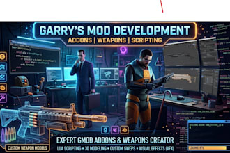 make custom garrys mod addon, weapons, npcs and sweps