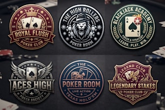 design custom poker chip or premium poker logo