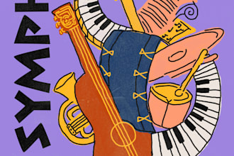 design modern minimalist music and event posters