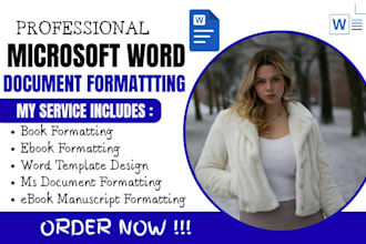 professionally microsoft word document formatting ms word print on demand design