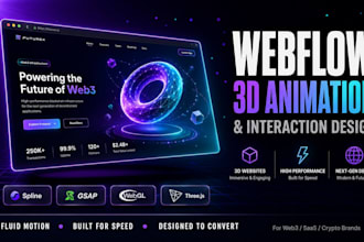 build 3d webflow website design figma to webflow gsap animation webflow animated