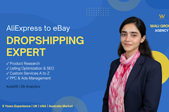 do aliexpress to ebay dropshipping and SEO listings